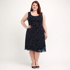 Studio 1940 Navy Maxi Dress 16W